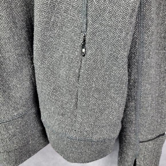 Lululemon Think Fast Long Sleeve Heathered Herringbone Heathered  Size 12 - Picture 14 of 16